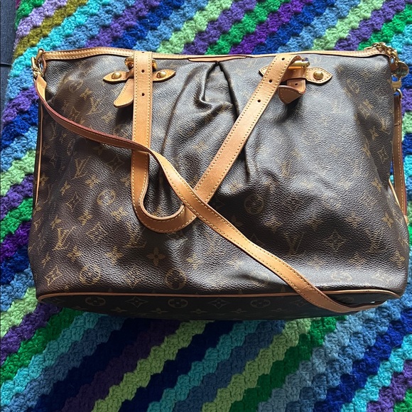 Louis Vuitton Monogram Canvas Brown and Tan Tote Palermo GM - Picture 3 of 15